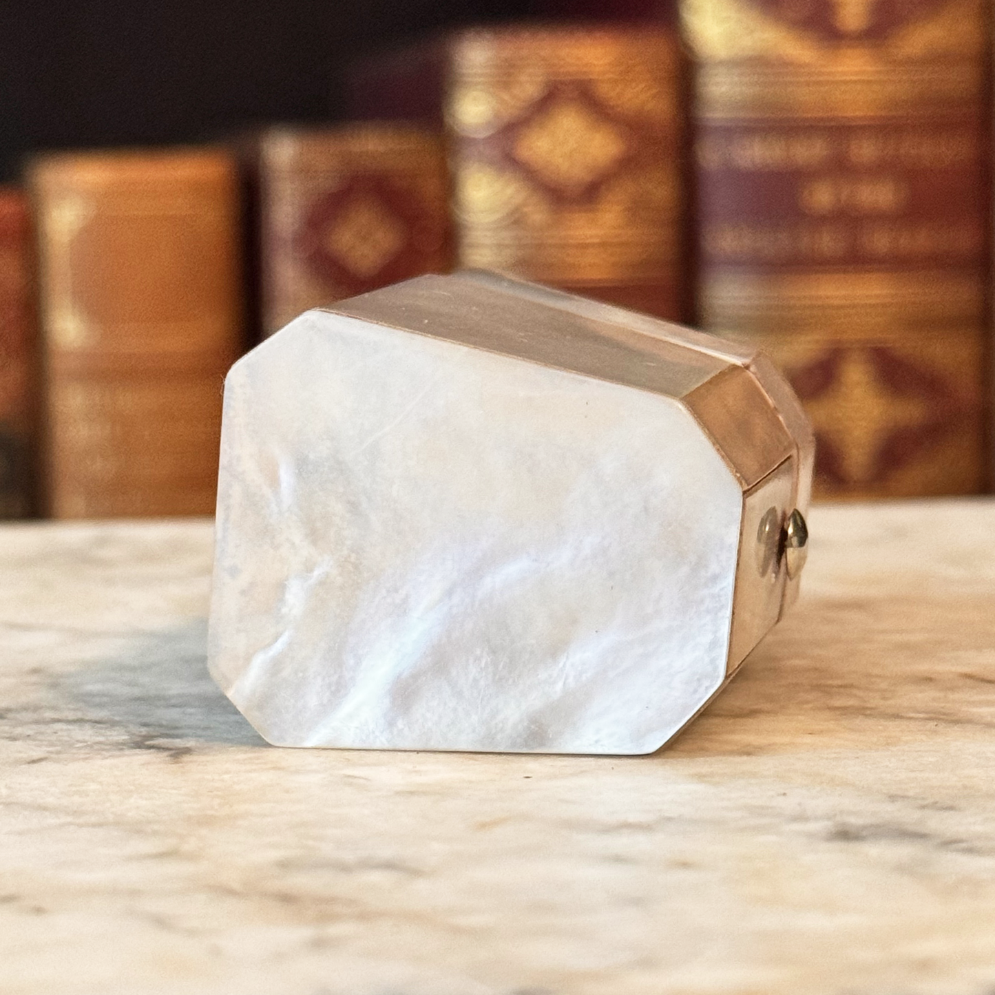 19th Century Mother-of-Pearl Needle/Thimble Box