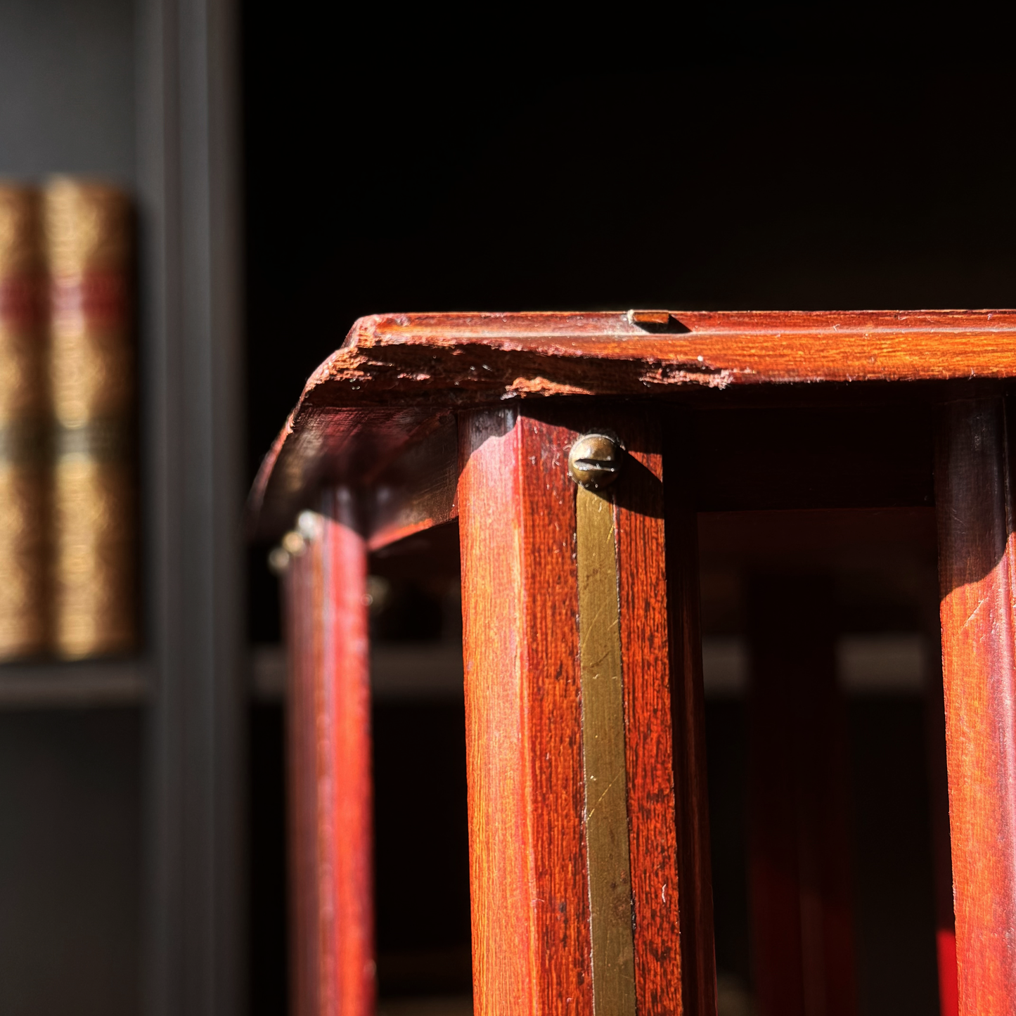 Antique Mini Revolving Book Caddy