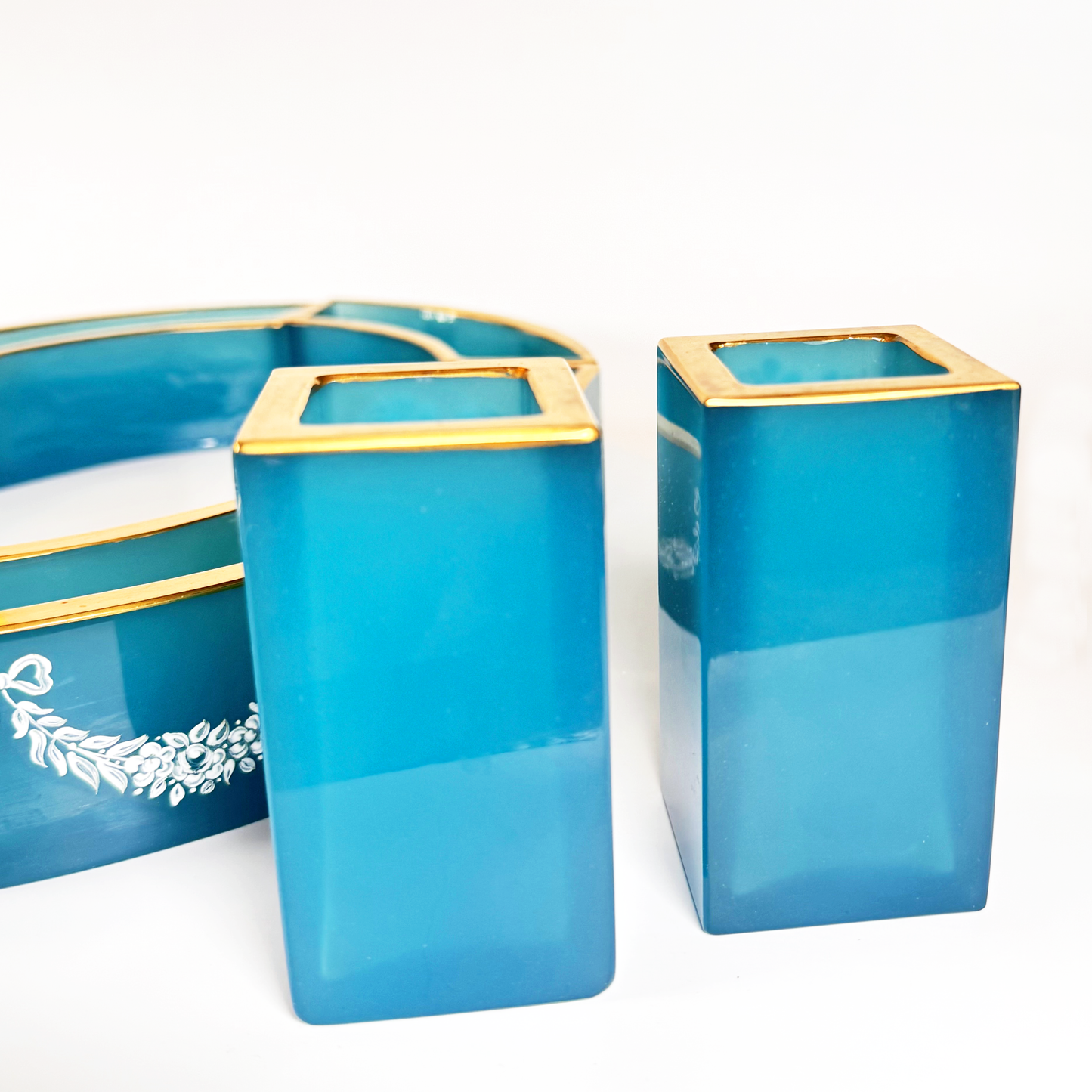 19th-Century French Opaline Glass Set