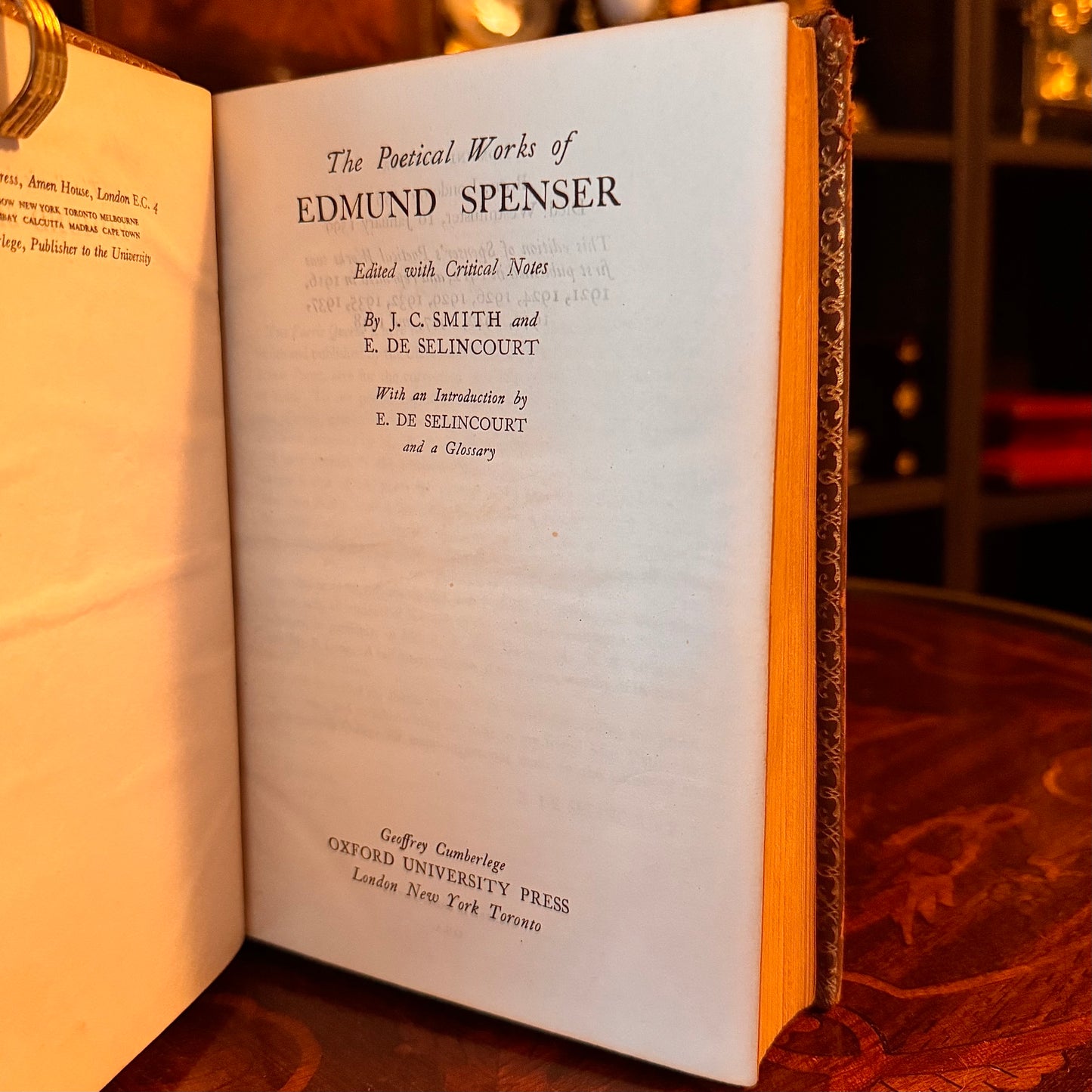 1948 The Poetical Works of Edmund Spenser