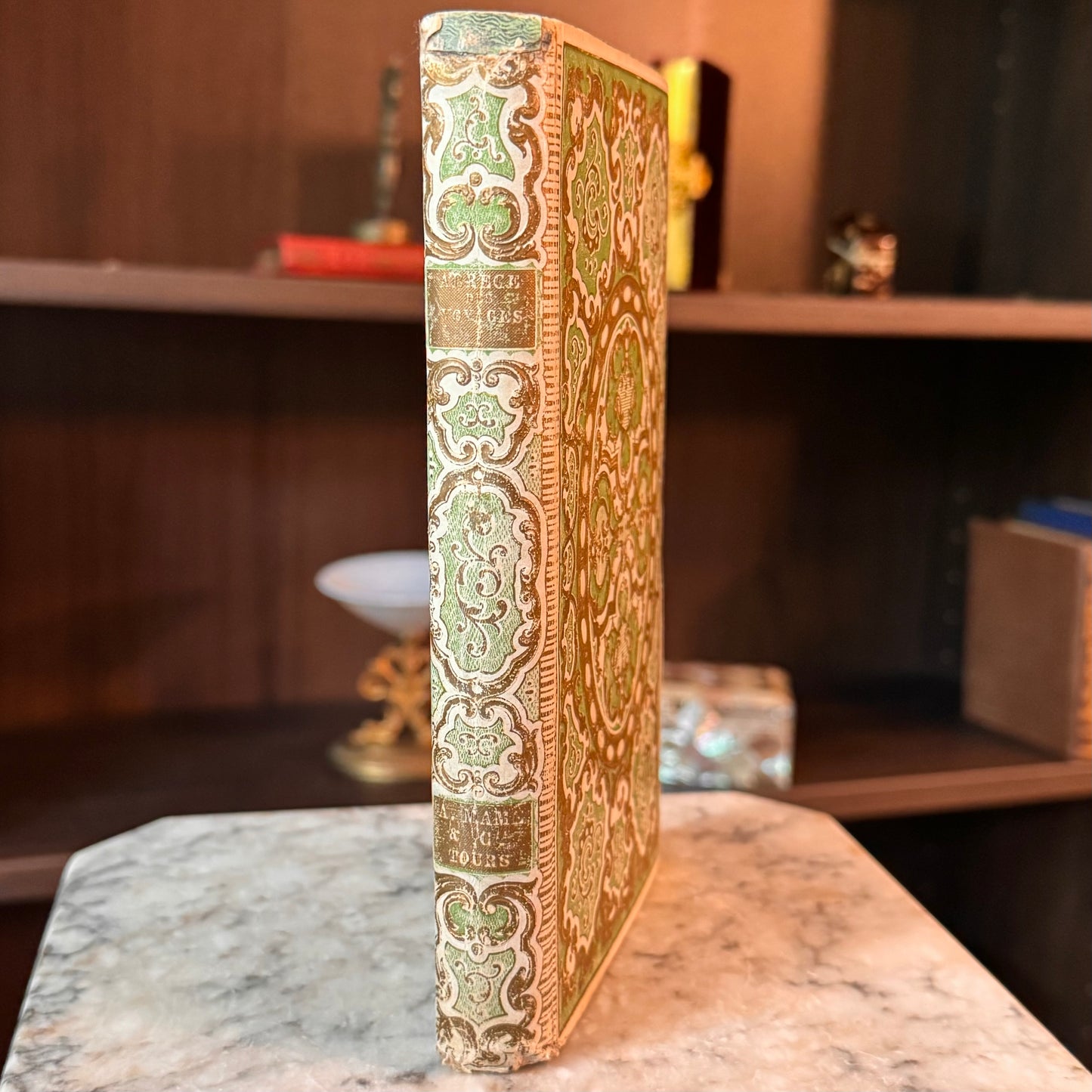 1850 French Cartonnage Binding – Voyages Around the World (Translated from French)