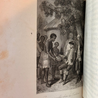 1850 French Cartonnage Binding – Voyages Around the World (Translated from French)