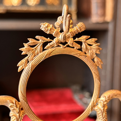 Antique Gilded Swan Catchall and Pocket Watch Display