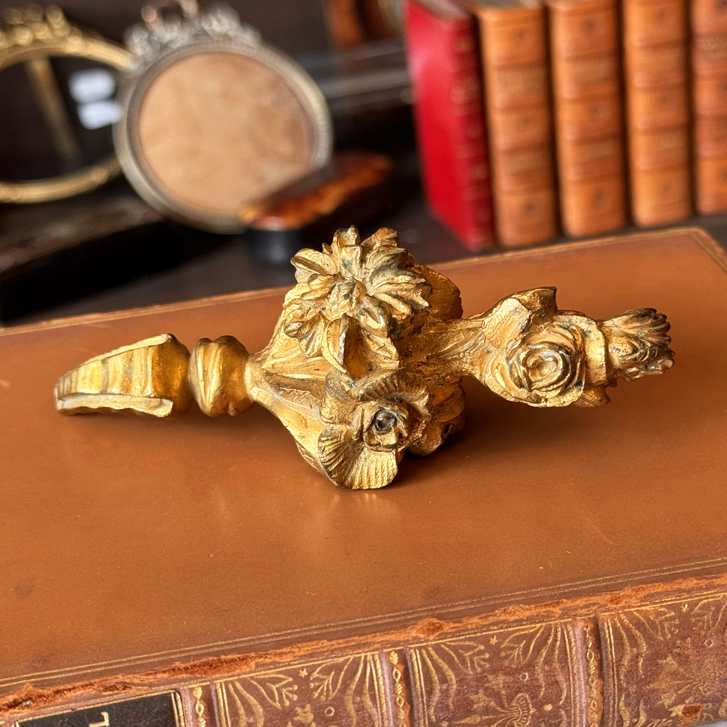 Gilded Bronze Flower Bouquet Salvage