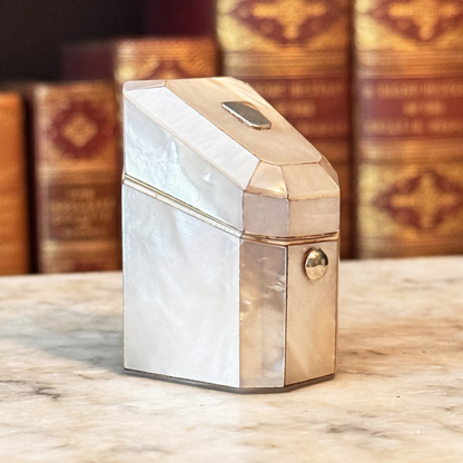 19th Century Mother-of-Pearl Needle/Thimble Box