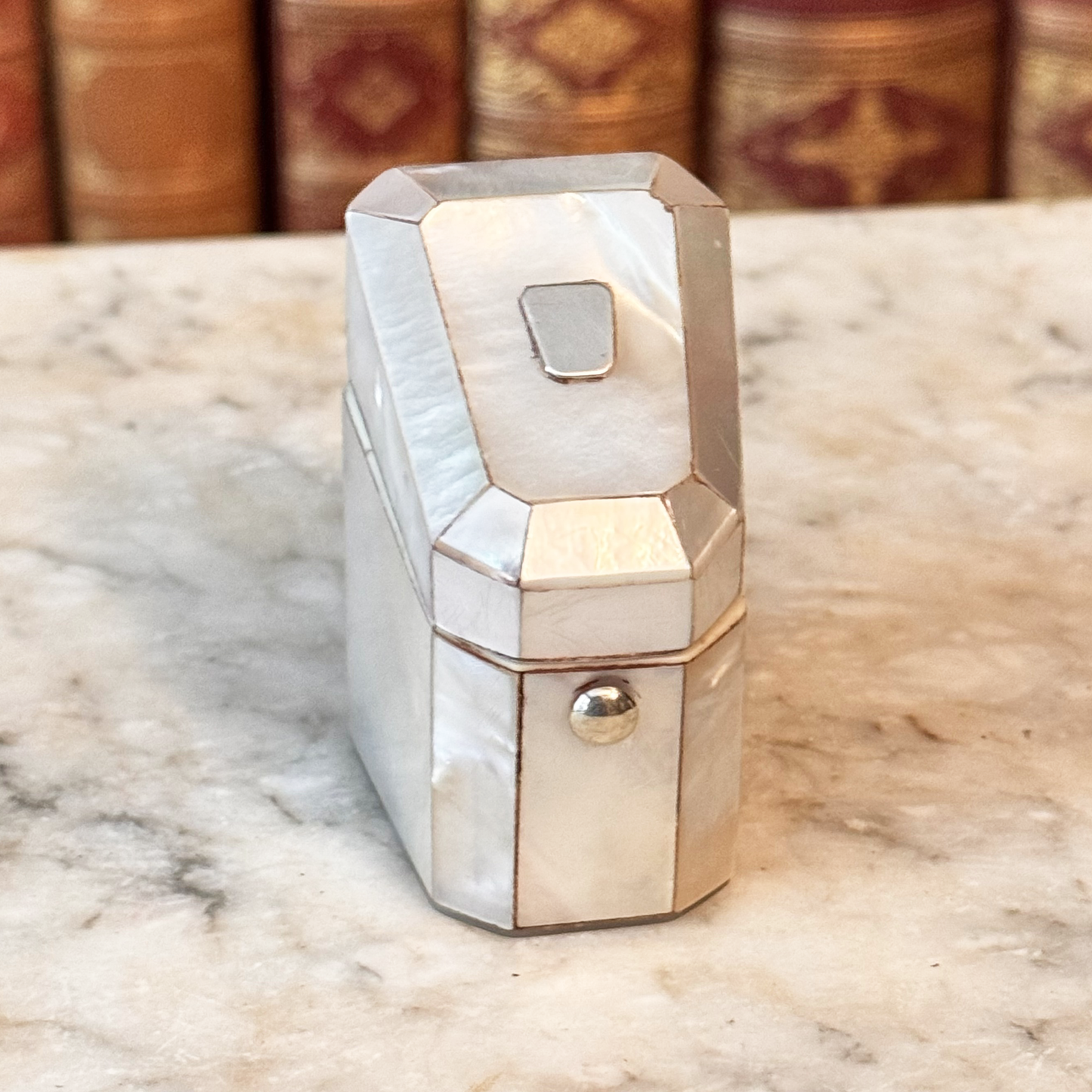 19th Century Mother-of-Pearl Needle/Thimble Box