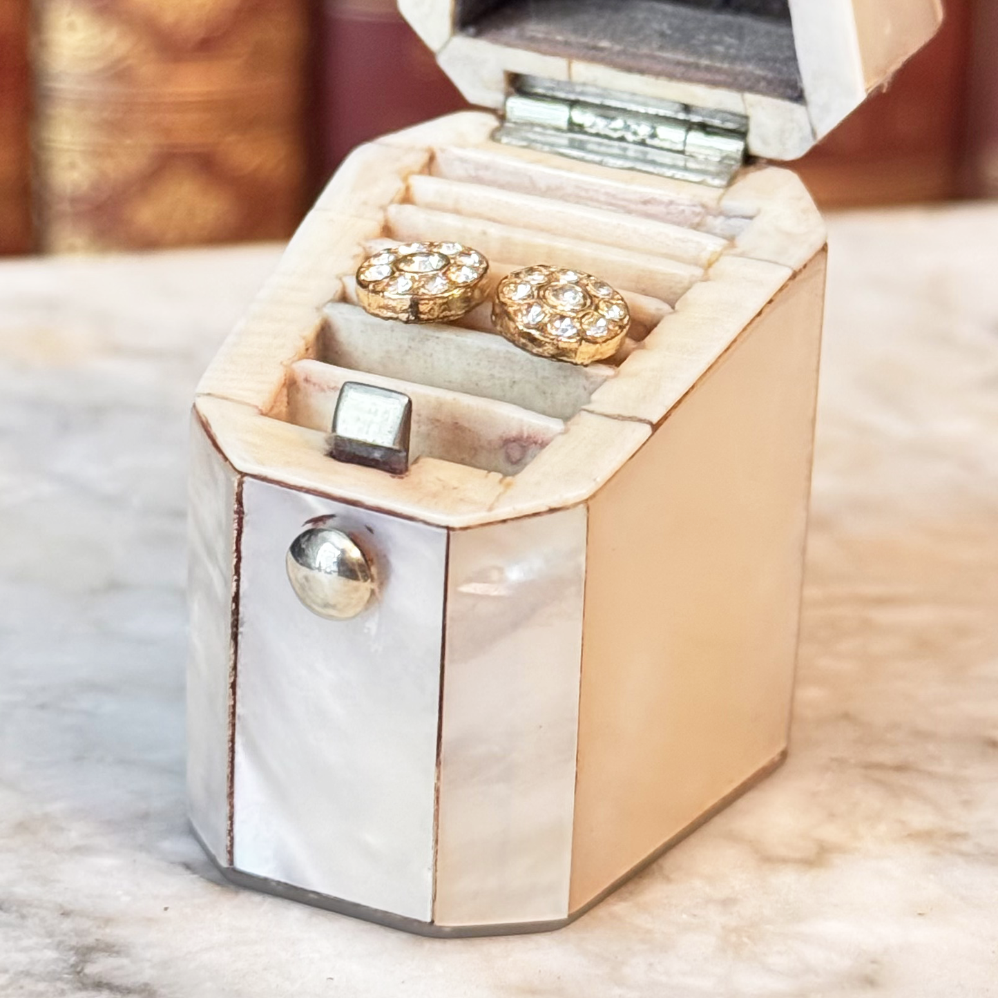 19th Century Mother-of-Pearl Needle/Thimble Box