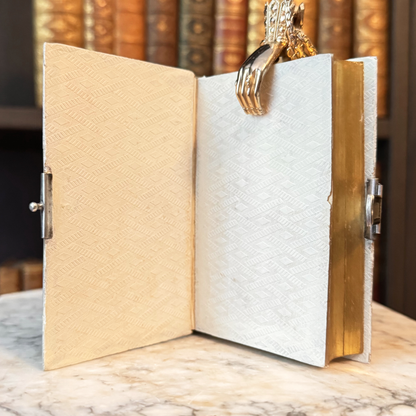 1886 Mother-of-Pearl Bound French Religious Book With Clasp