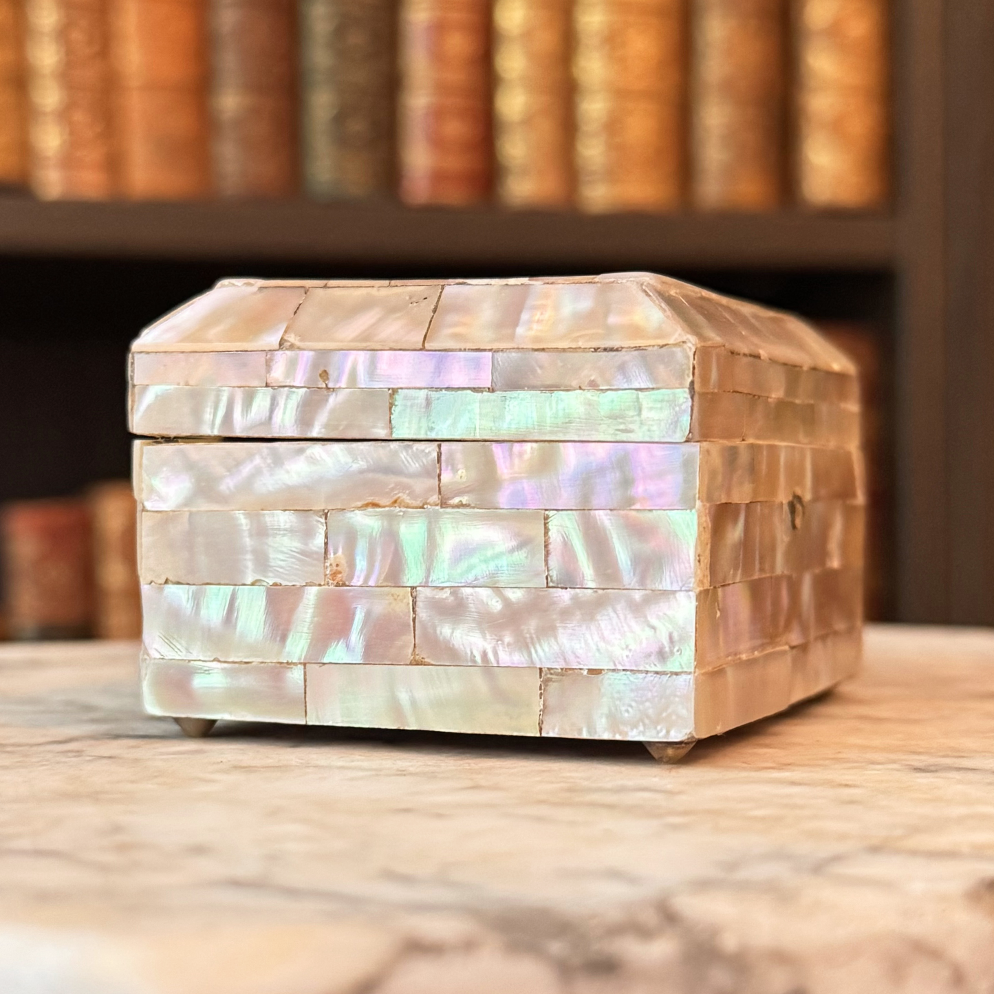 19th Century Mother-of-Pearl Inlaid Box