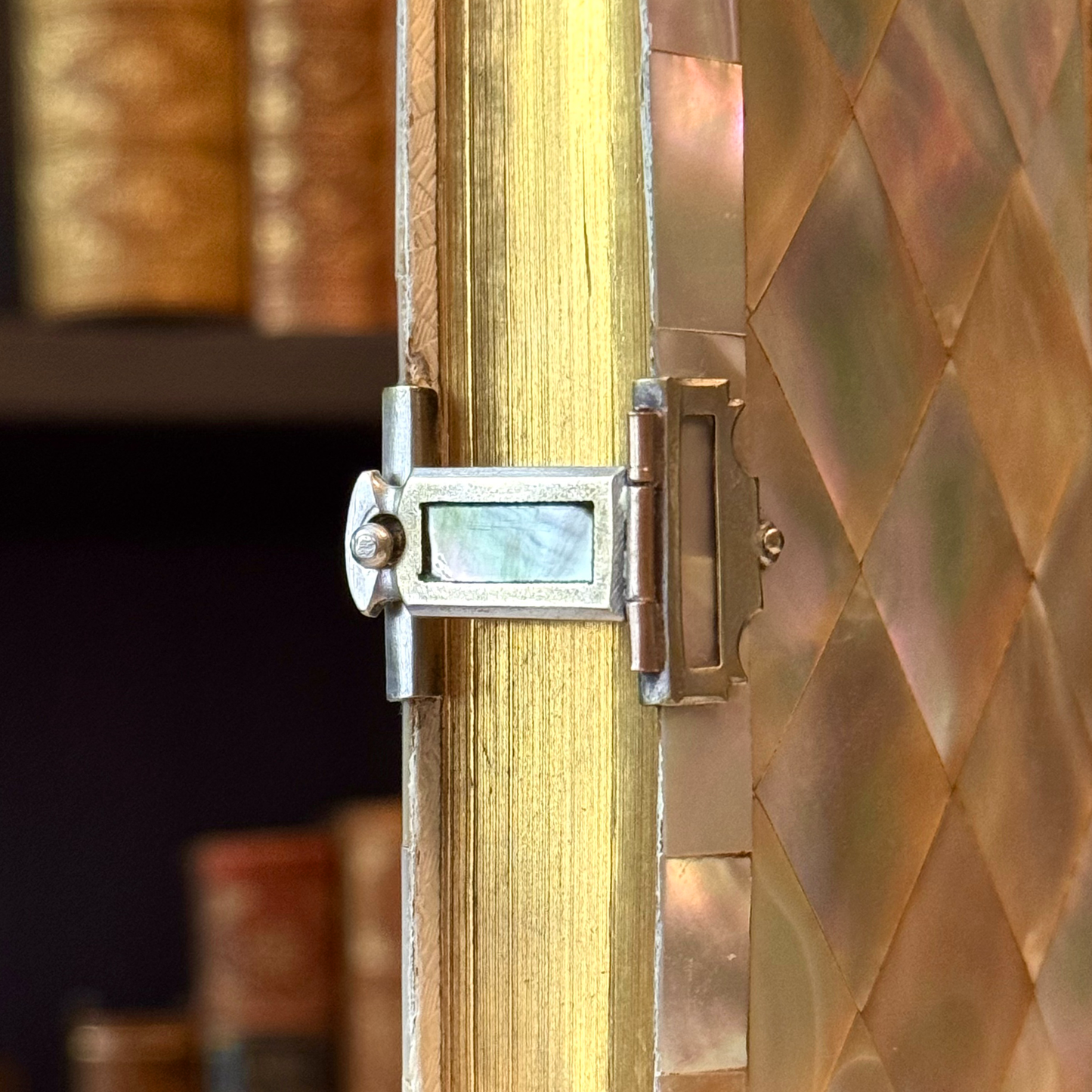 1886 Mother-of-Pearl Bound French Religious Book With Clasp