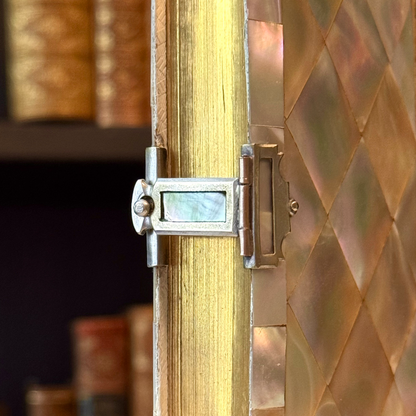 1886 Mother-of-Pearl Bound French Religious Book With Clasp