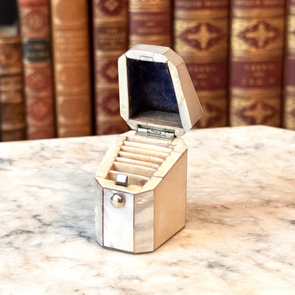 19th Century Mother-of-Pearl Needle/Thimble Box