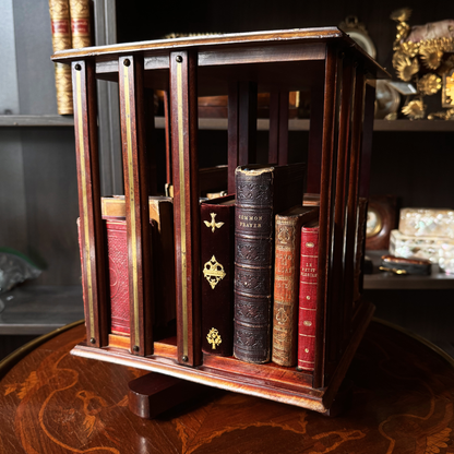 Antique Mini Revolving Book Caddy