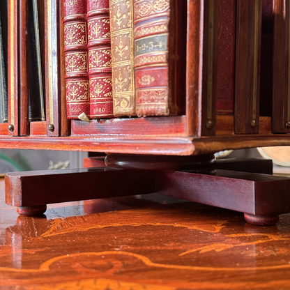Antique Mini Revolving Book Caddy