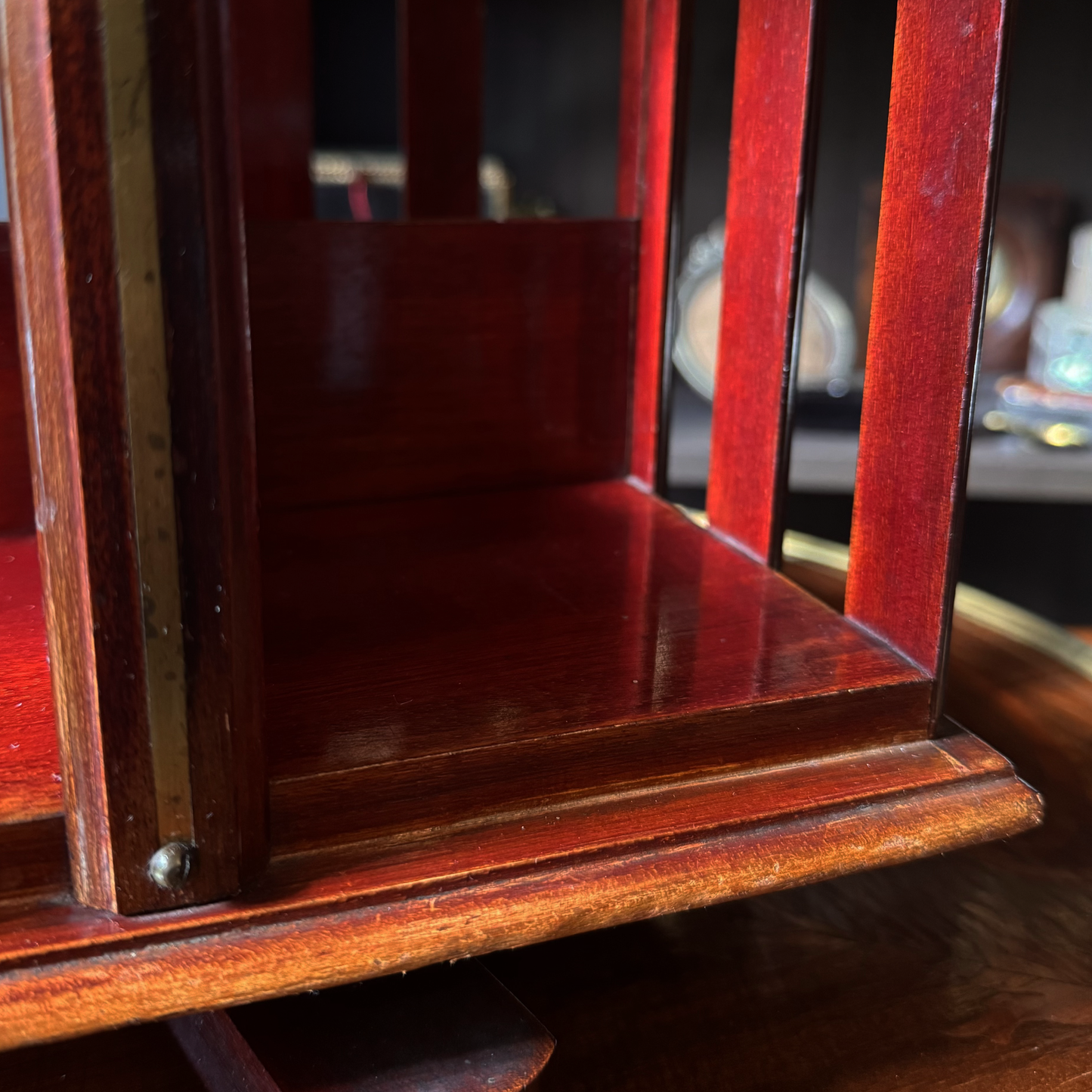 Antique Mini Revolving Book Caddy