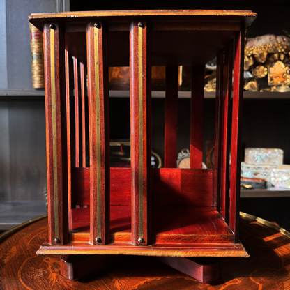 Antique Mini Revolving Book Caddy