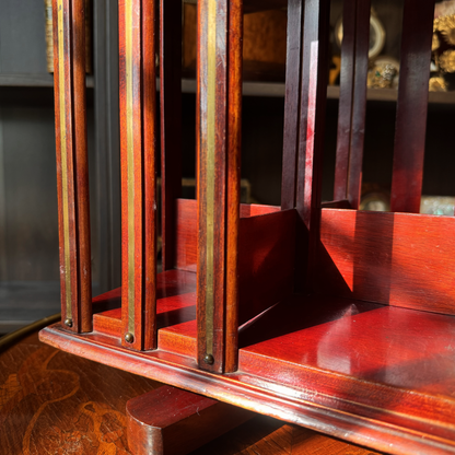Antique Mini Revolving Book Caddy