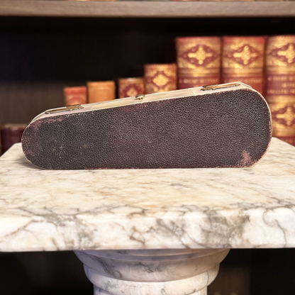 Mother-of-Pearl Inlaid Box With Sterling Silver Appliqués