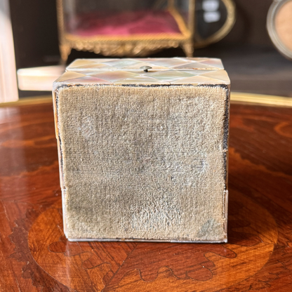 Antique Mother of Pearl Scent Box