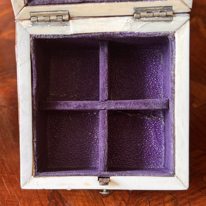 Antique Mother of Pearl Scent Box