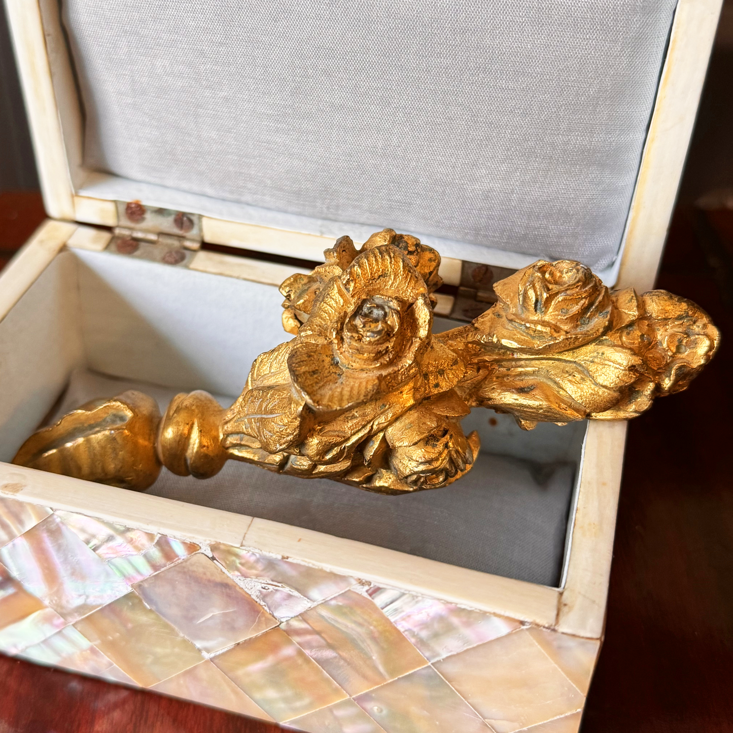 Gilded Bronze Flower Bouquet Salvage