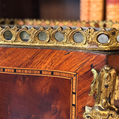 Antique Miniature French Marquetry Jardinière