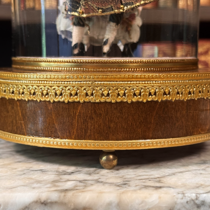 Vintage Reuge-Philippart Danseurs Music Box - Pink Satin