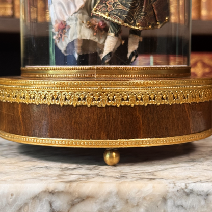 Vintage Reuge-Philippart Danseurs Music Box - Pink Satin