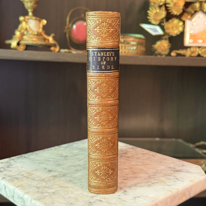 1865 A Familiar History of Birds by Edward Stanley Fine Leather Binding
