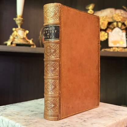 1865 A Familiar History of Birds by Edward Stanley Fine Leather Binding