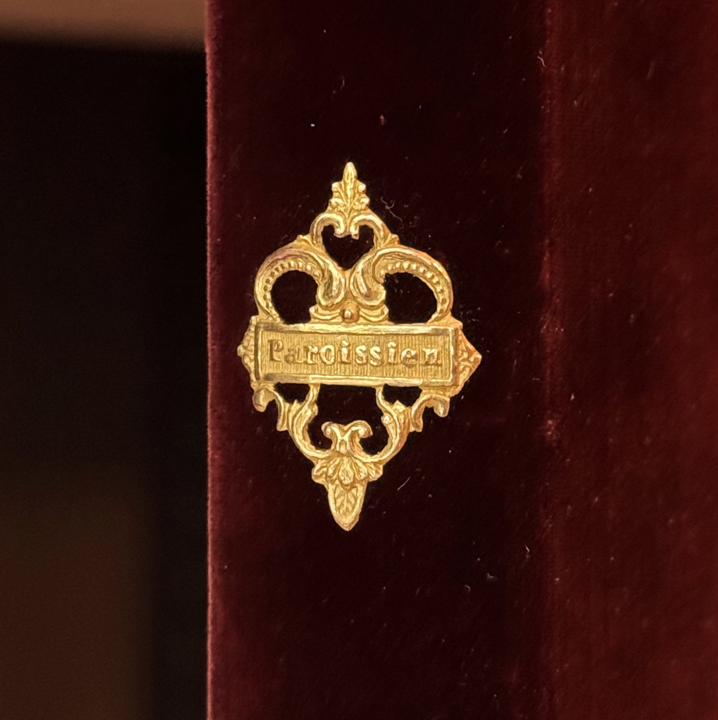 Antique French Velvet Prayer Book (Petit Paroissien) with Clasp