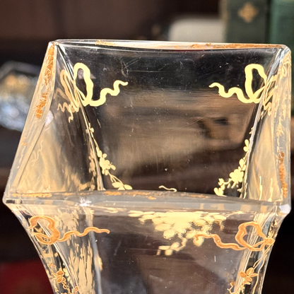 19th Century Mounted Vase with Hand Painted Enamel Details