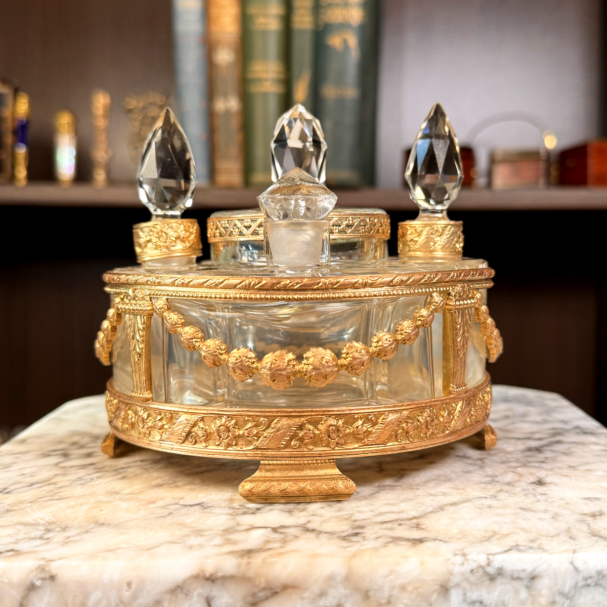 19th Century Ormolu Mounted Perfume Caddy *Disclaimers