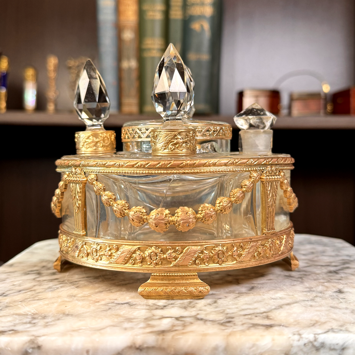 19th Century Ormolu Mounted Perfume Caddy *Disclaimers