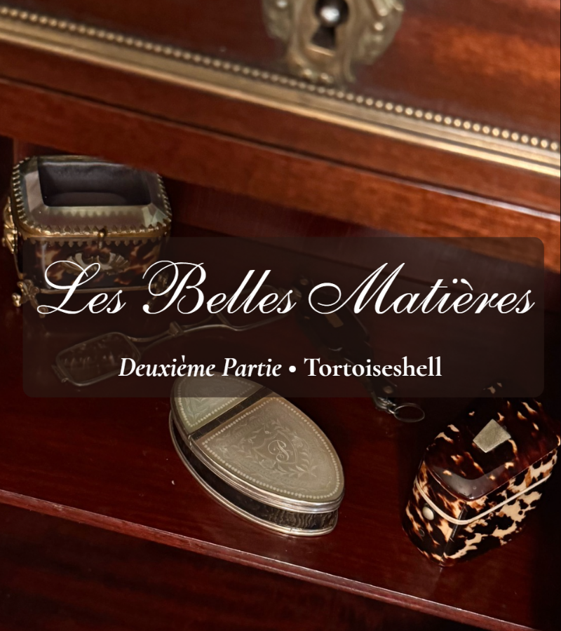 Antique Tortoiseshell Needle/Thimble Box