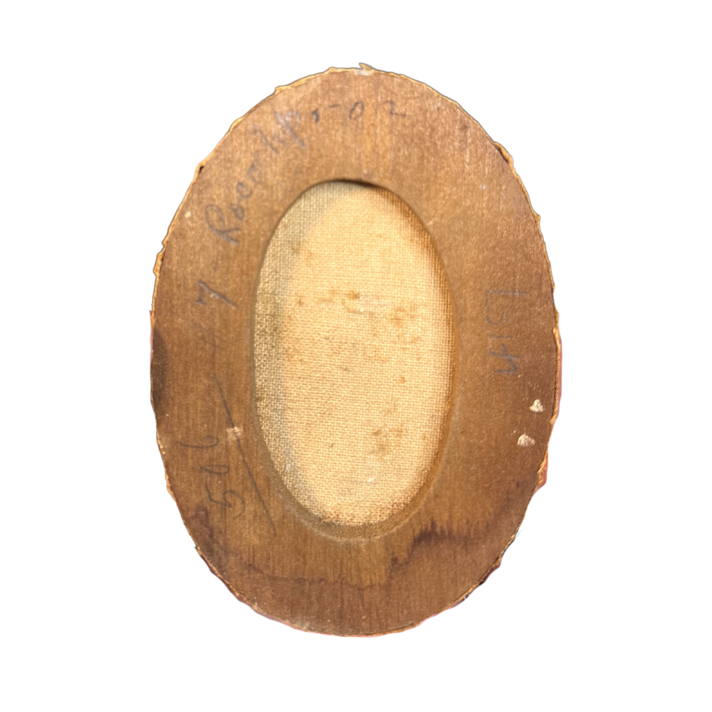 19th Century Mini Portrait of Woman in Dore Bronze Frame